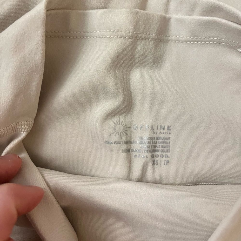 NWOT Aerie The Hugger High Waisted Cinch Pant- xs short - Picture 5 of 5